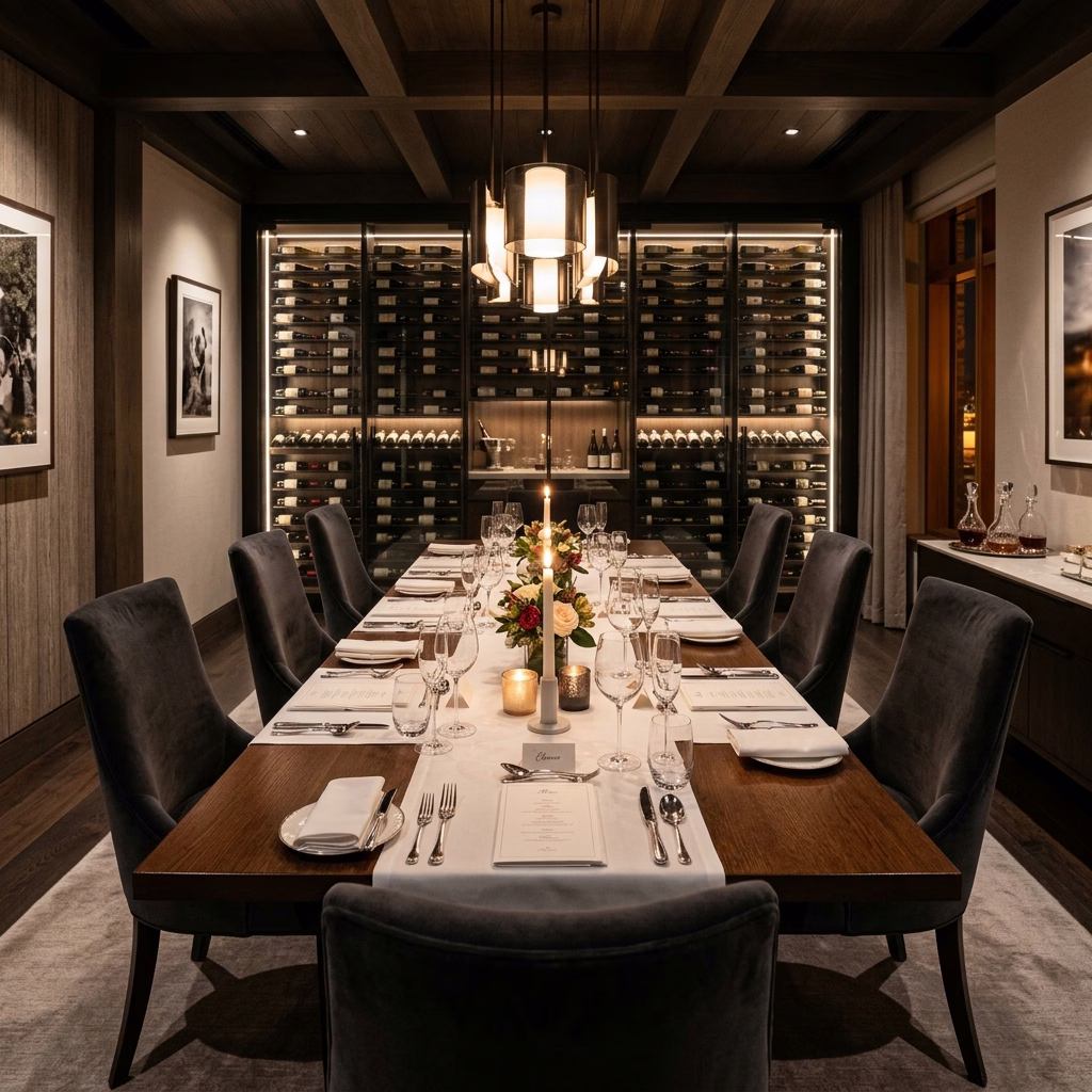 Private dining amenity space at Godrej Brooklyn Avenue Hyderabad