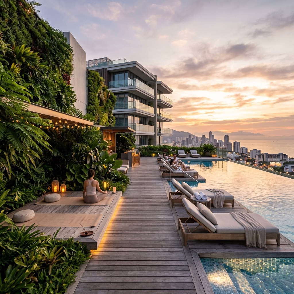 Wellness deck amenity at Godrej Brooklyn Avenue Kukatpally